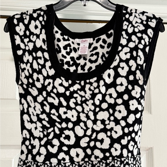 Black and White Leopard Print Dress - Picture 5 of 12